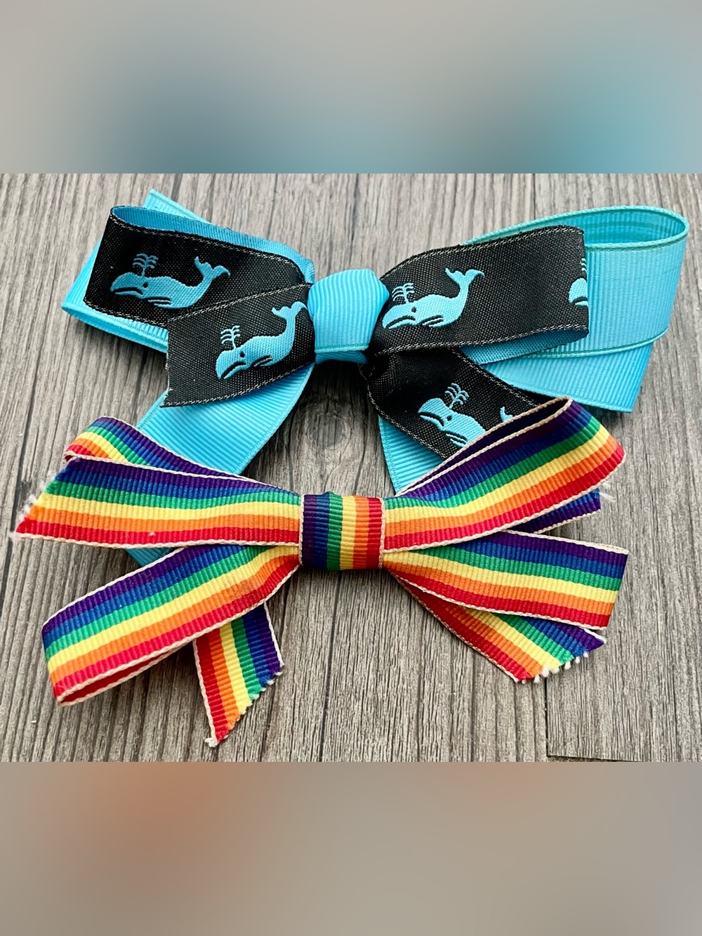 🌈 Bundle of 2 Clip-in Hair Bows 🌈